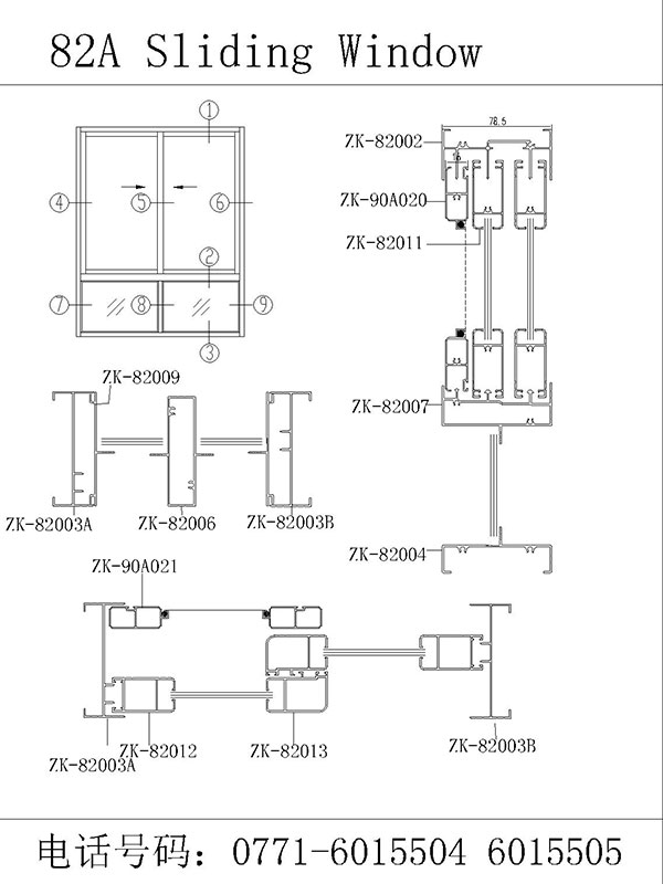 Sliding Window 82A