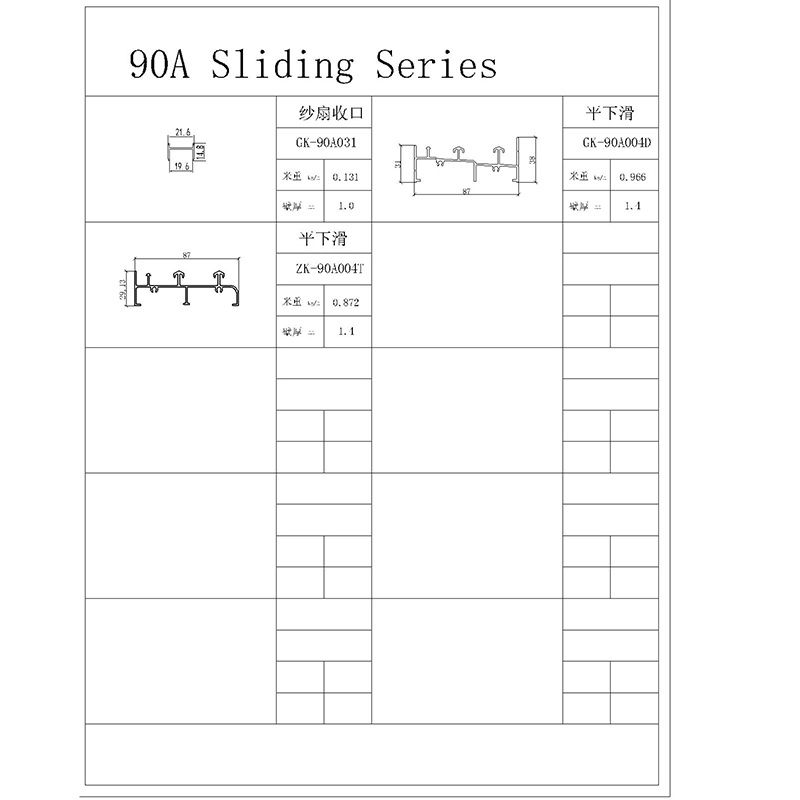 Sliding Window 90A