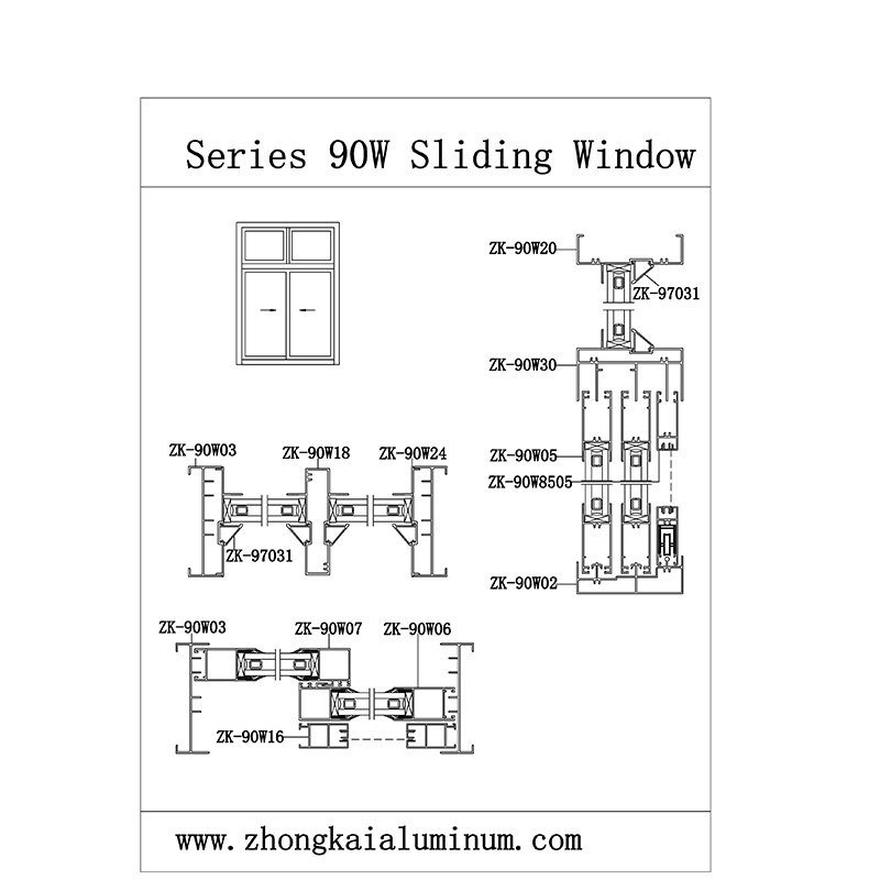 Sliding Window 90W