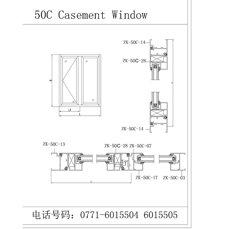 Casement Window 50C