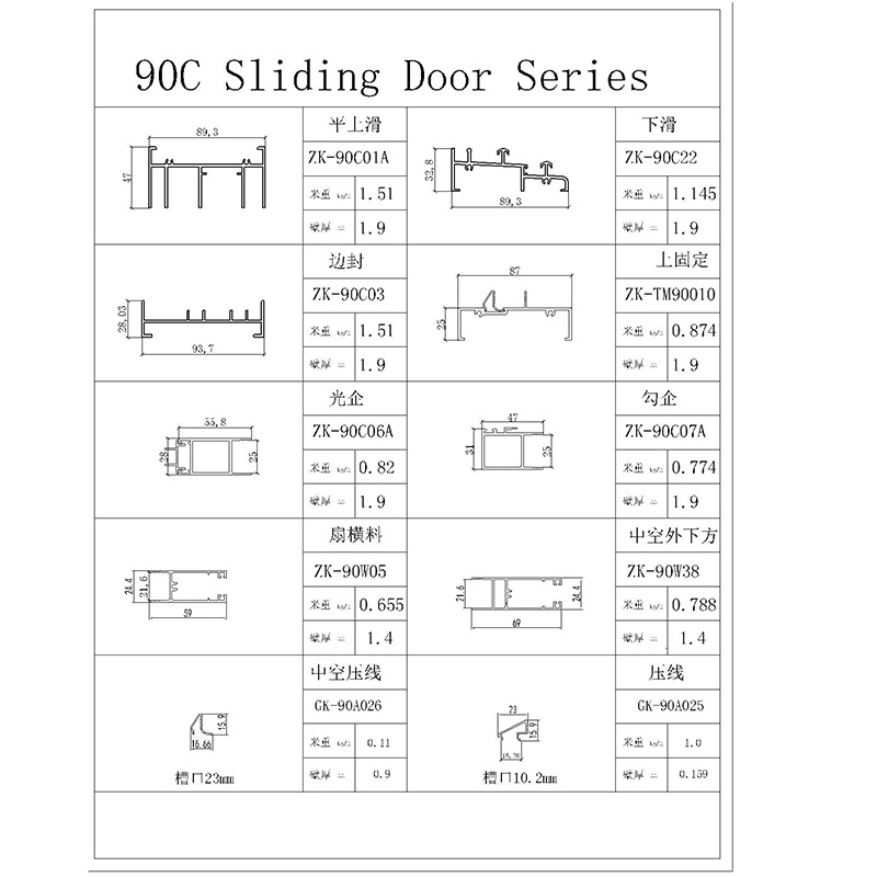 Sliding Doors 90C