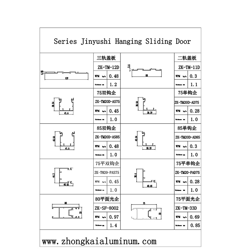 Jinyushi Hanging Slidng Door