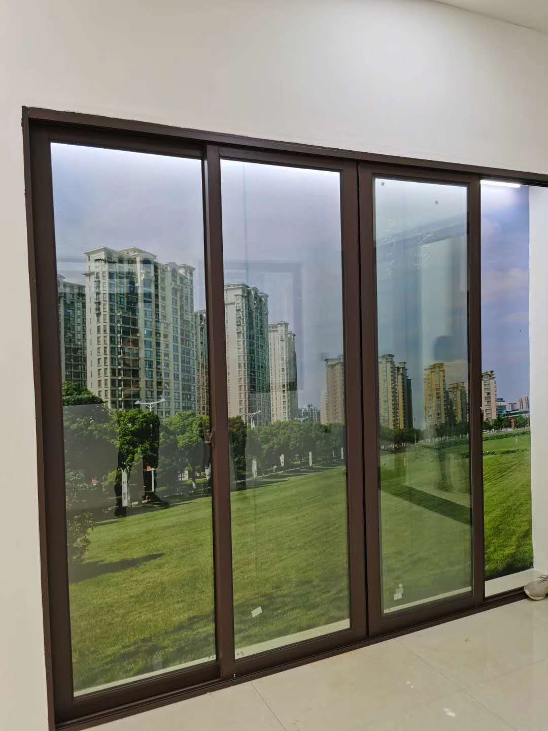 Aluminum alloy power coating sliding door