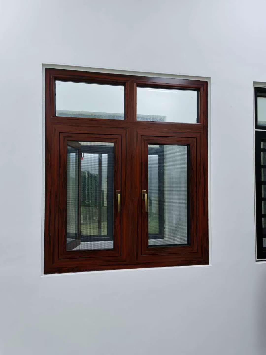 Screen window integrated series Wood Grain Transfer casement window